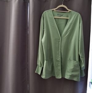 Long sleeve scrub jacket